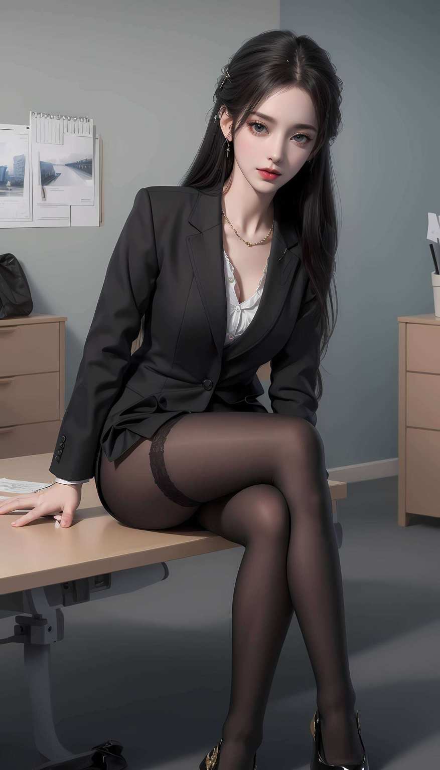 国漫女神们的倩影手机控们