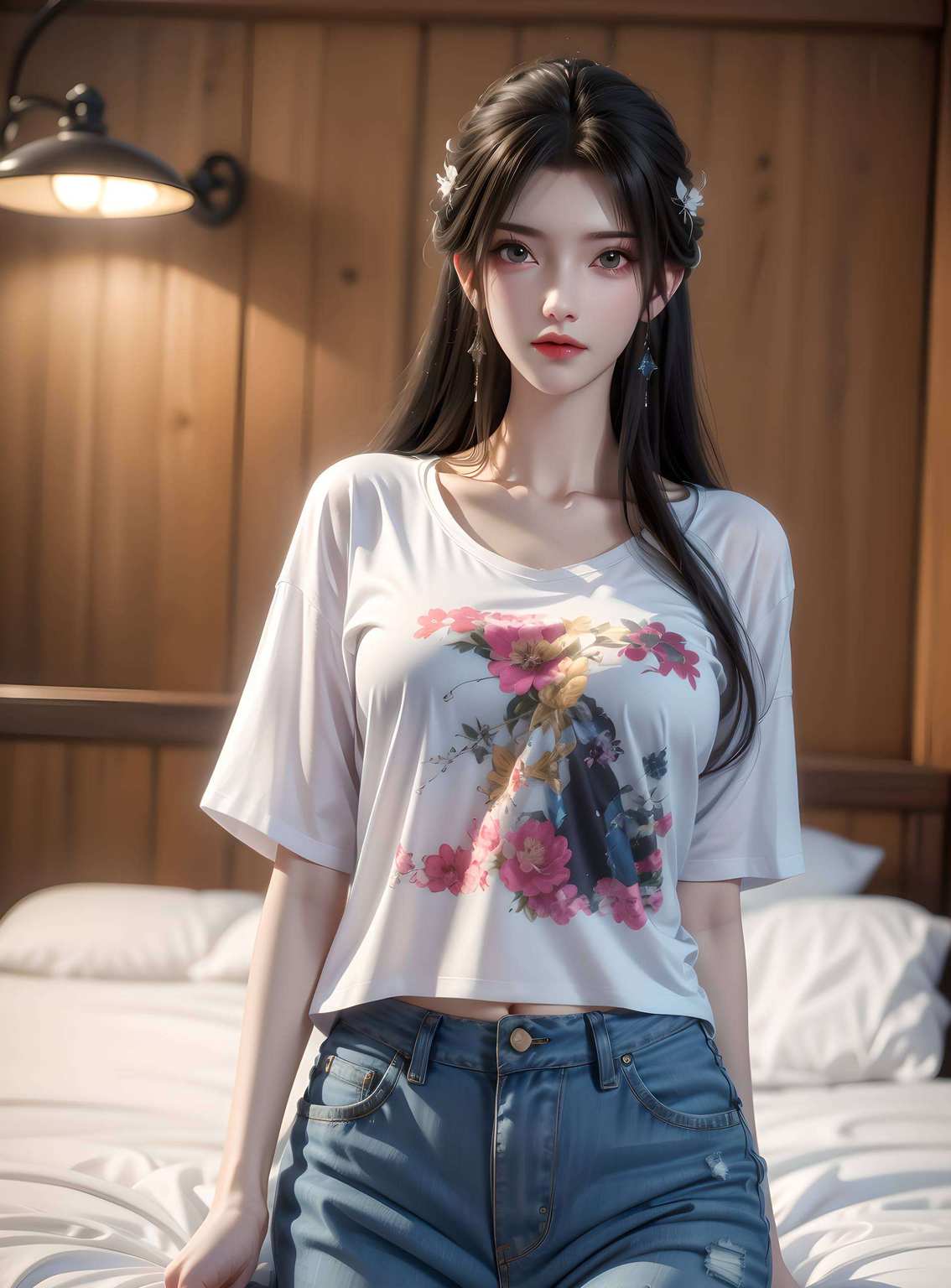 别说我没提醒你哦今儿个给大家介绍一款绝美的宽屏壁纸——清漪身材动态壁纸高清版！这位国漫女神
