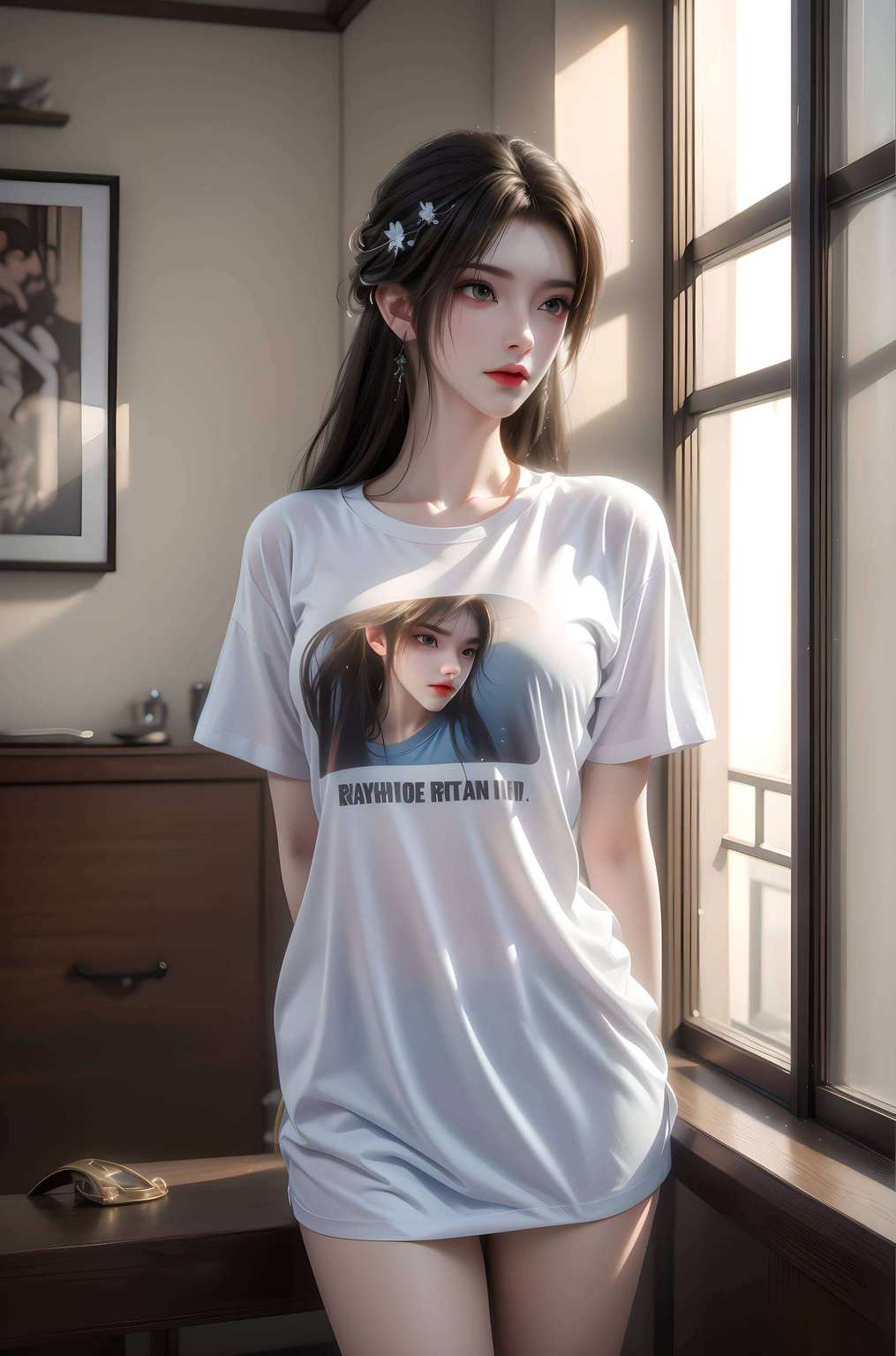 她的眼神能穿越动漫的次元壁这大概就是所谓的“一笑倾城”吧！