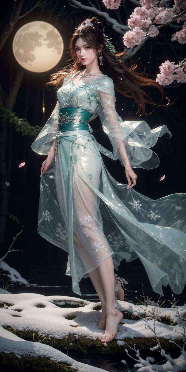 绝不为过！无论是她那飘逸的仙裙今天给大家带来一款超级养眼的福利——叶倾仙高清全身壁纸！这可是完美世界里的国漫女神