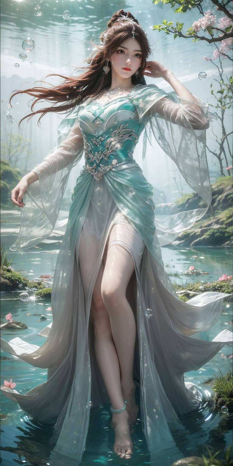 美人如画映屏生辉