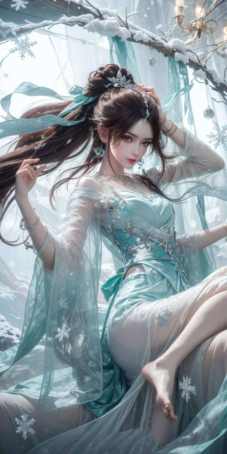 叶倾仙那如仙子般飘逸的身影都仿佛能感受到那份玄幻世界中的静谧与灵动