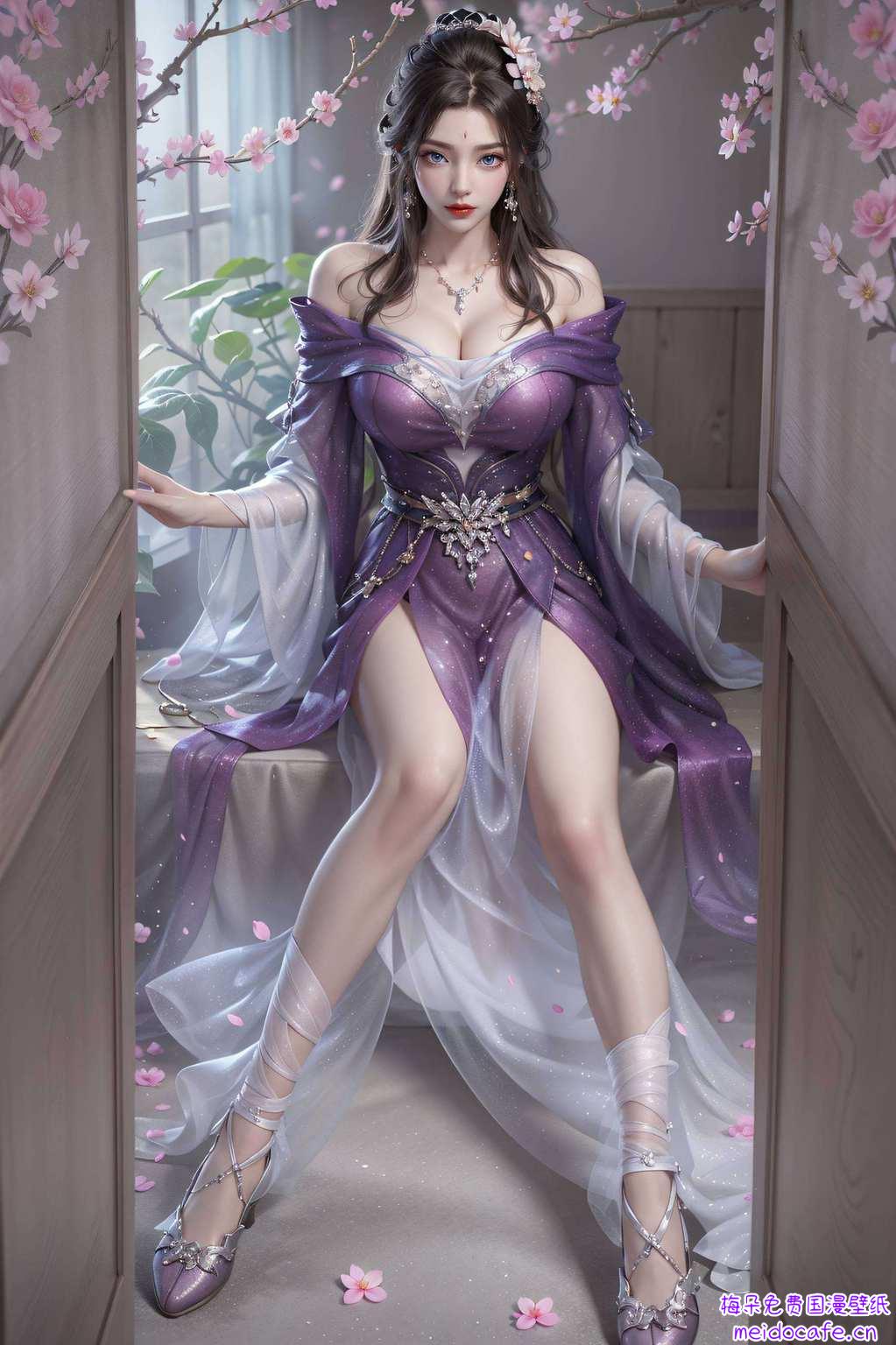她是国漫中的绝世美女在这繁华的世界里