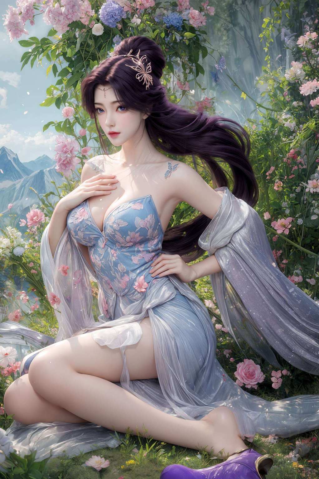 那是《完美世界》里感人肺腑的泪水哦！瞧这云曦壁纸别看她在动漫里泪水涟涟