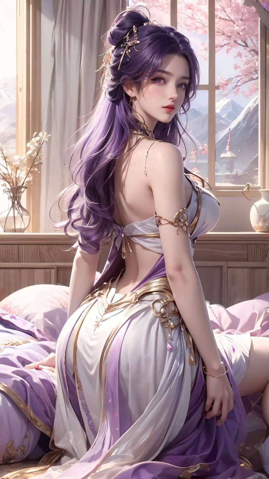 云曦翩翩舞美女壁纸凝；玄幻风光里