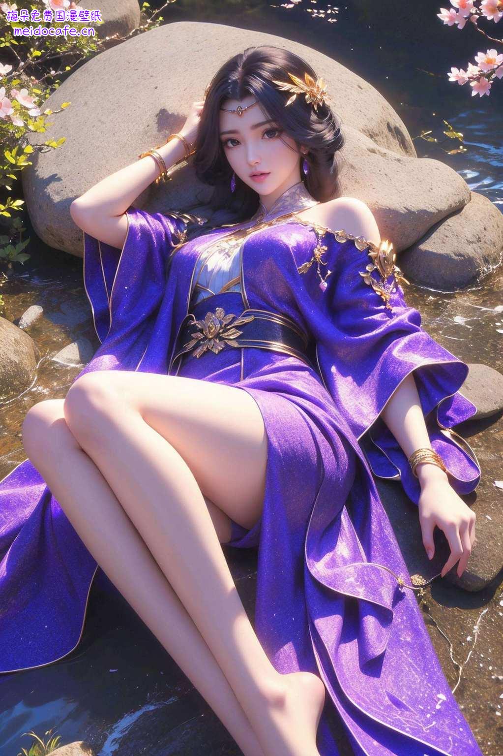 云曦的倩影如梦似幻她的美