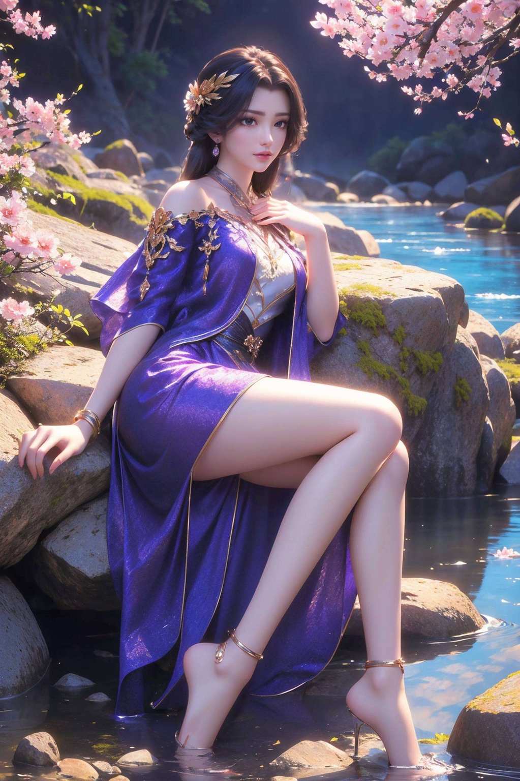那国漫美女的魅力宛如完美世界的女神