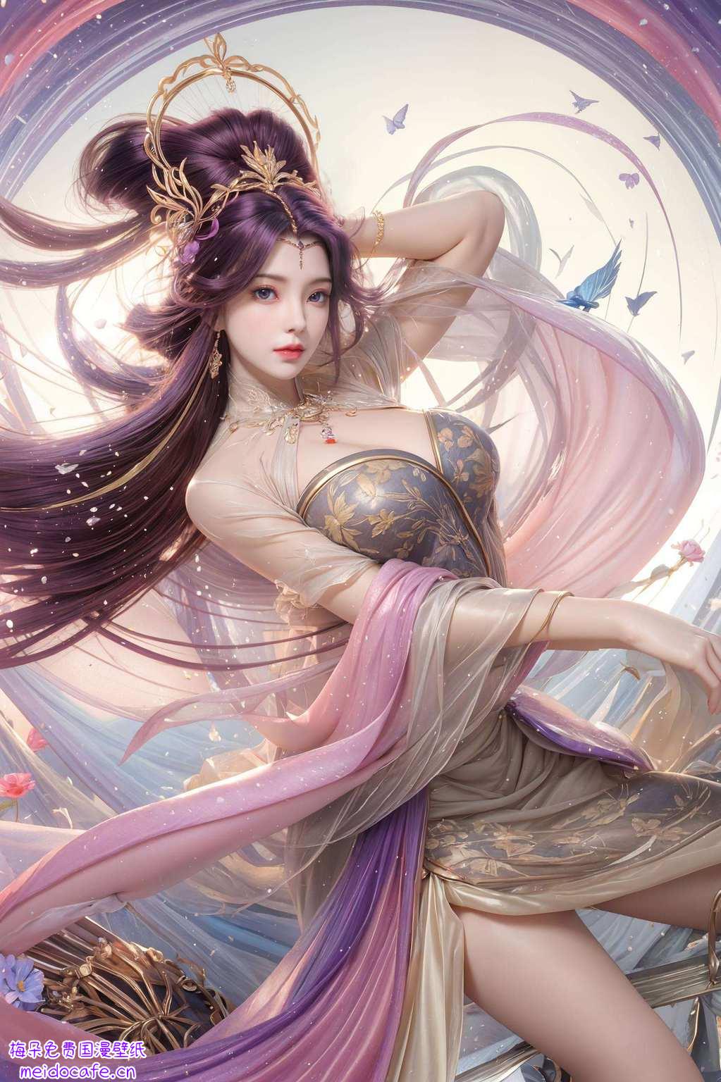 完美诠释了国漫美女的韵味化作神图壁纸