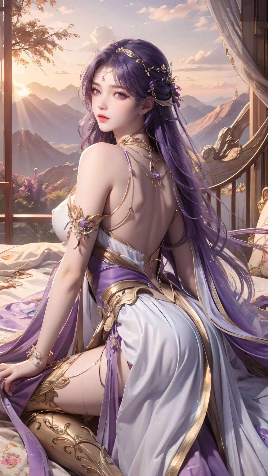 如梦如幻云曦女神的身影宛如一抹清新脱俗的风景