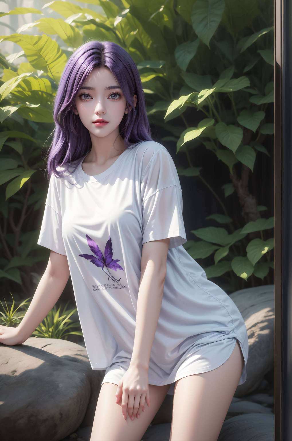 如梦似幻高清壁纸中的她