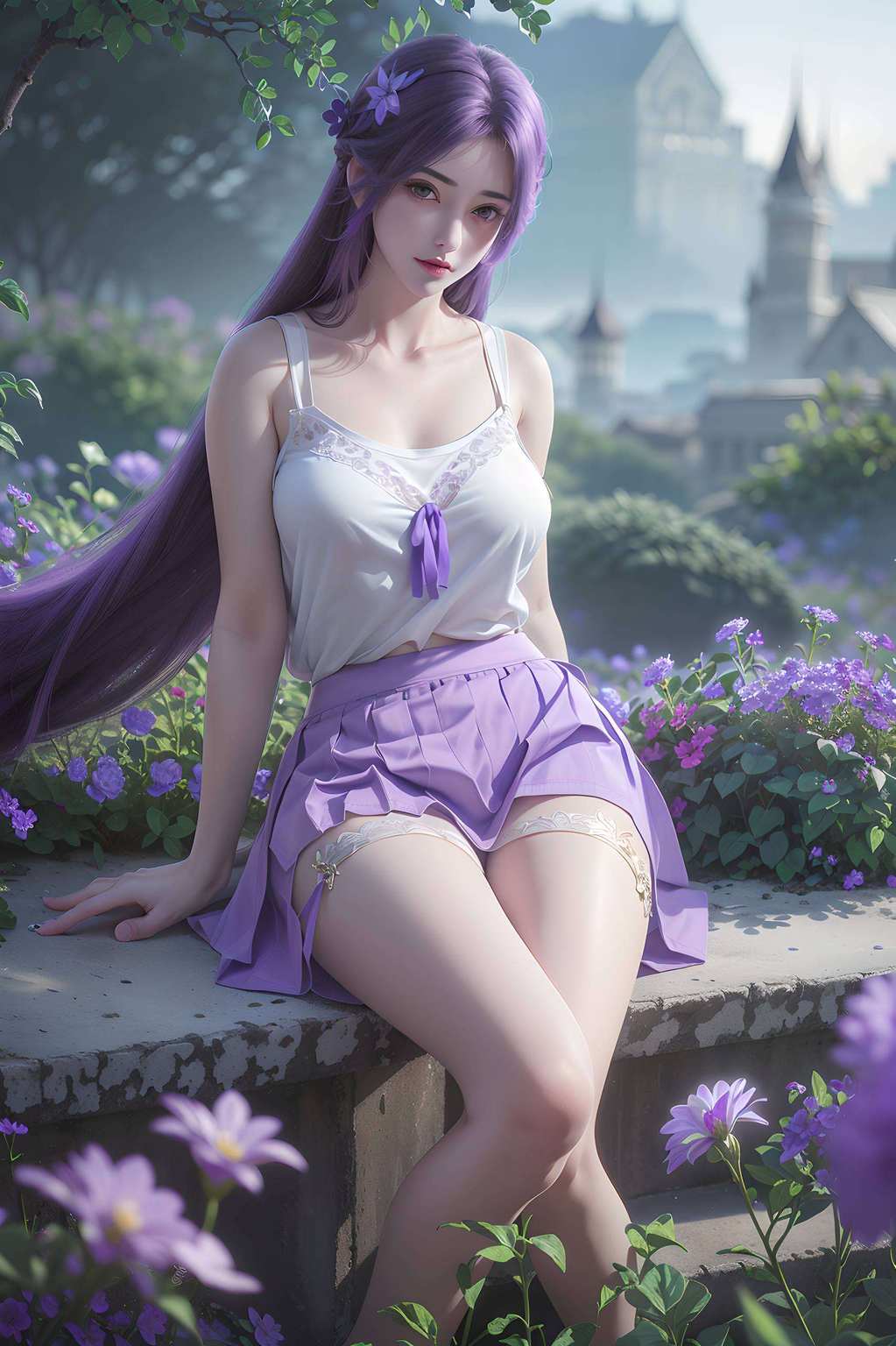 眼神犀利她又是柔情似水的美娇娥
