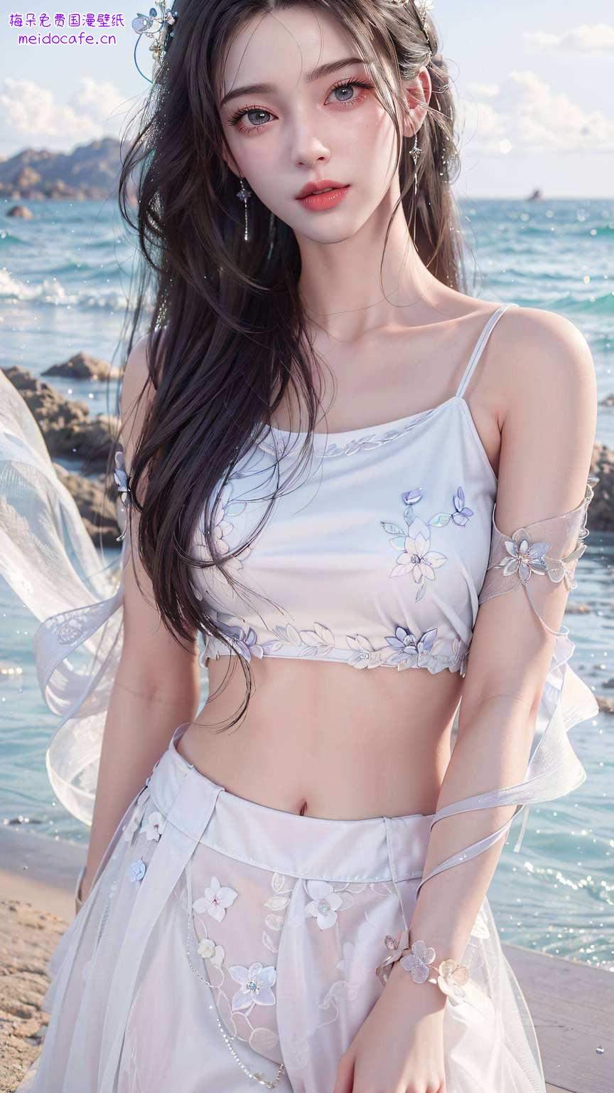 将她的仙气与婉约之美展现得淋漓尽致这幅李慕婉高清全身壁纸