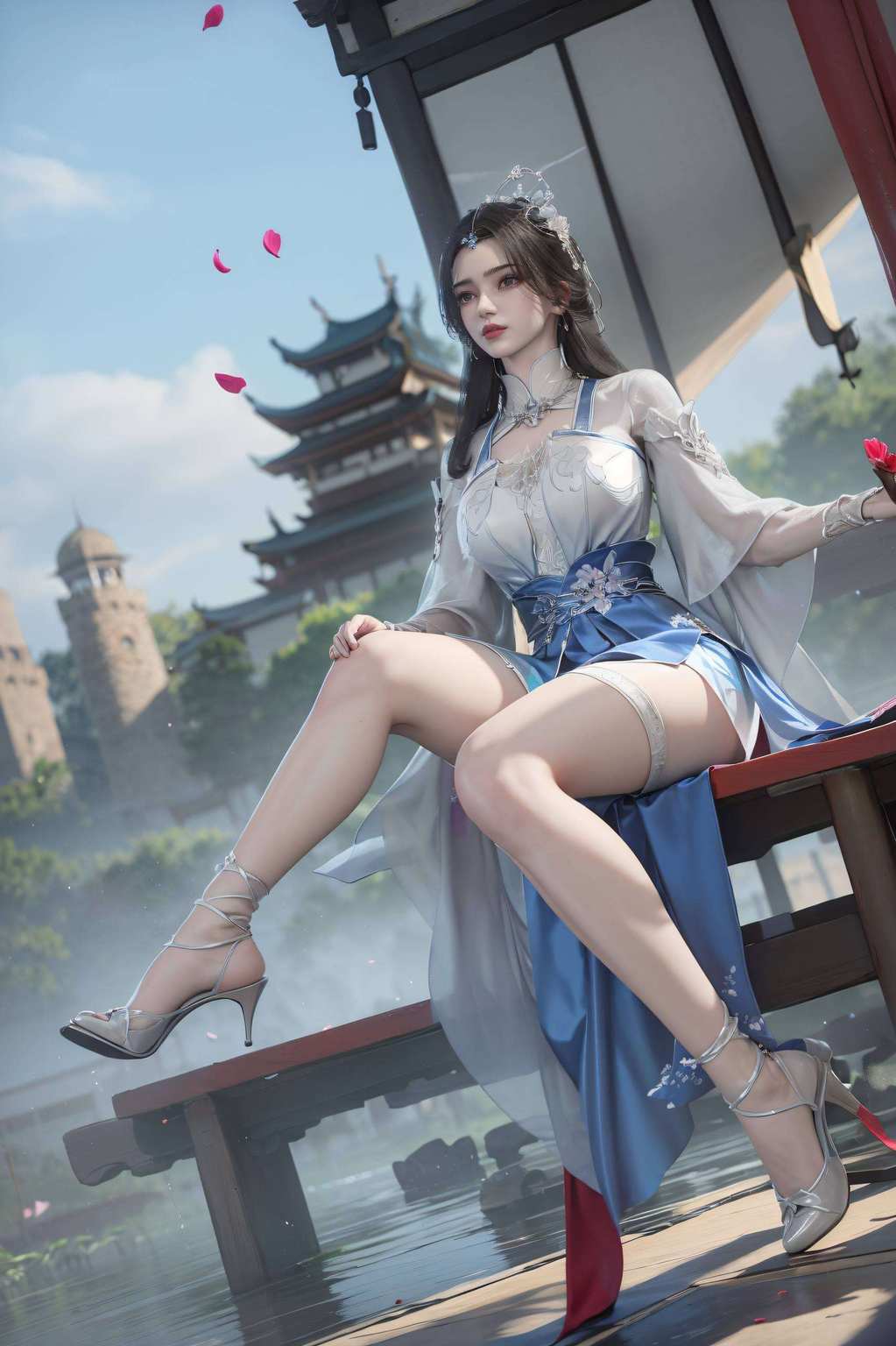仿佛穿越了次元之门她们的美