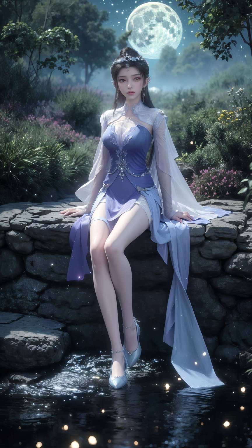 国漫美女意境无限