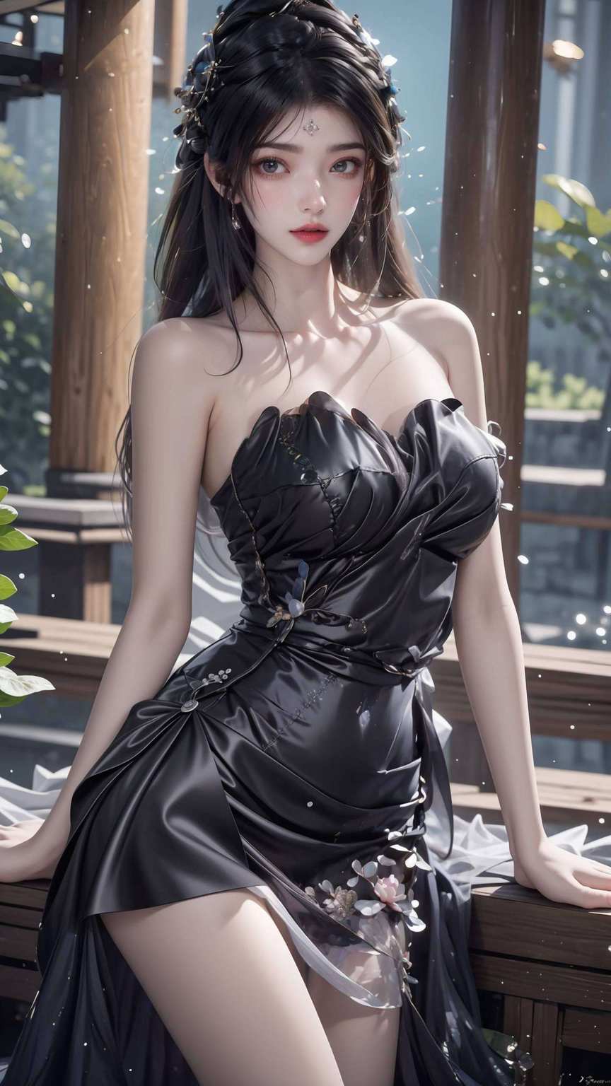 美女与玄幻交织成宽屏壁纸