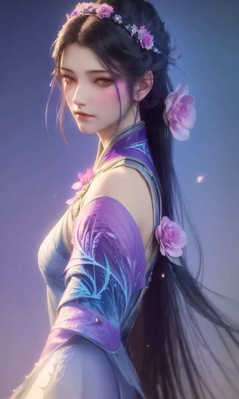 清晰映心动漫美女