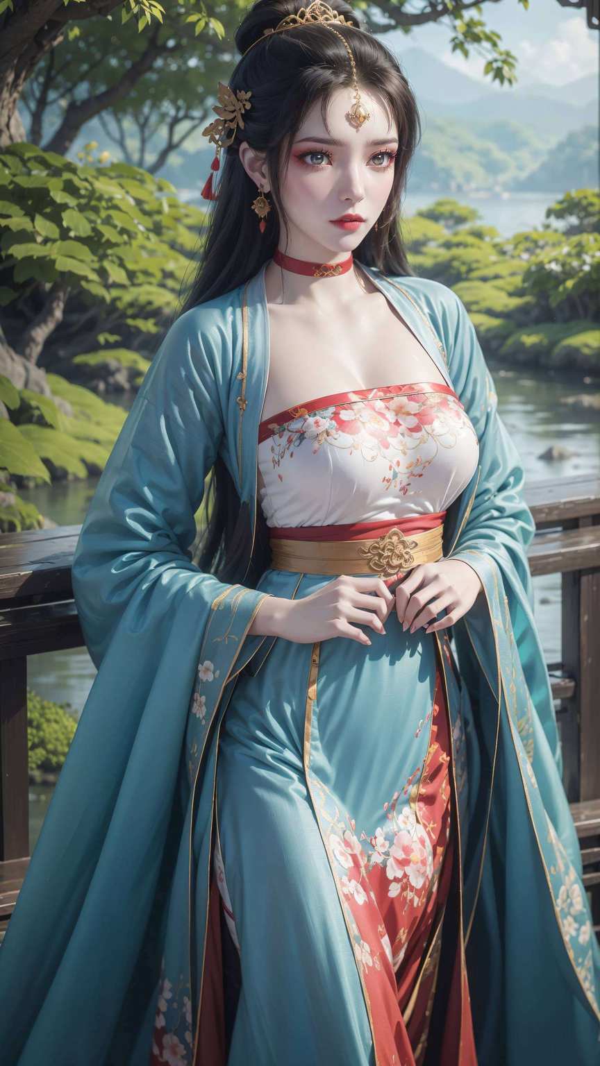 墨云飘渺间动漫美女与国漫佳丽共绘宽屏壁纸