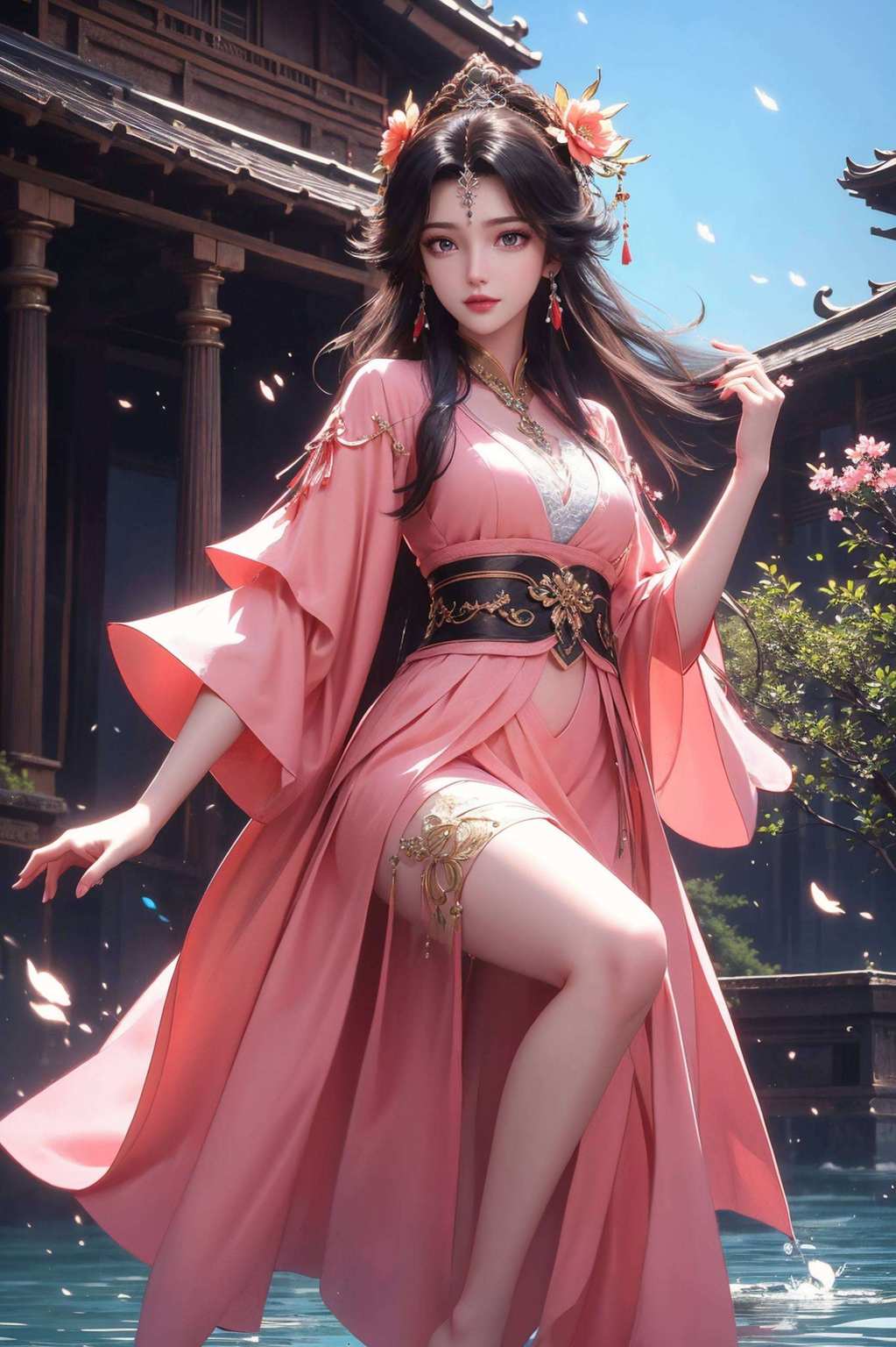 翩翩舞于九天之上美眸盼兮