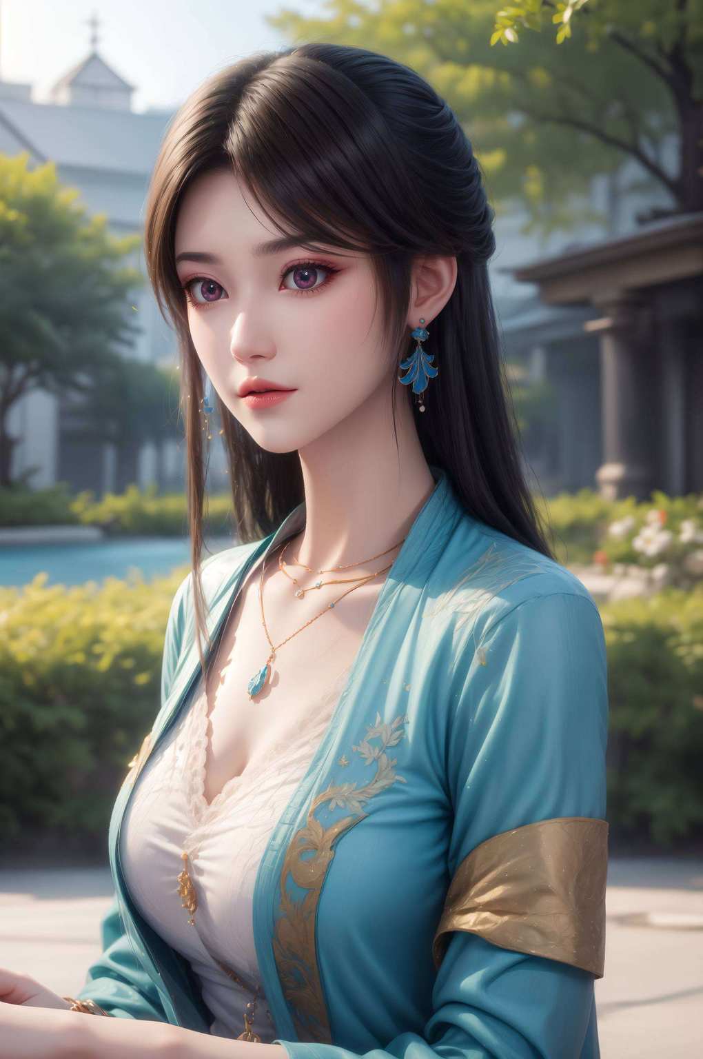 她的笑容如春风夭夭女神