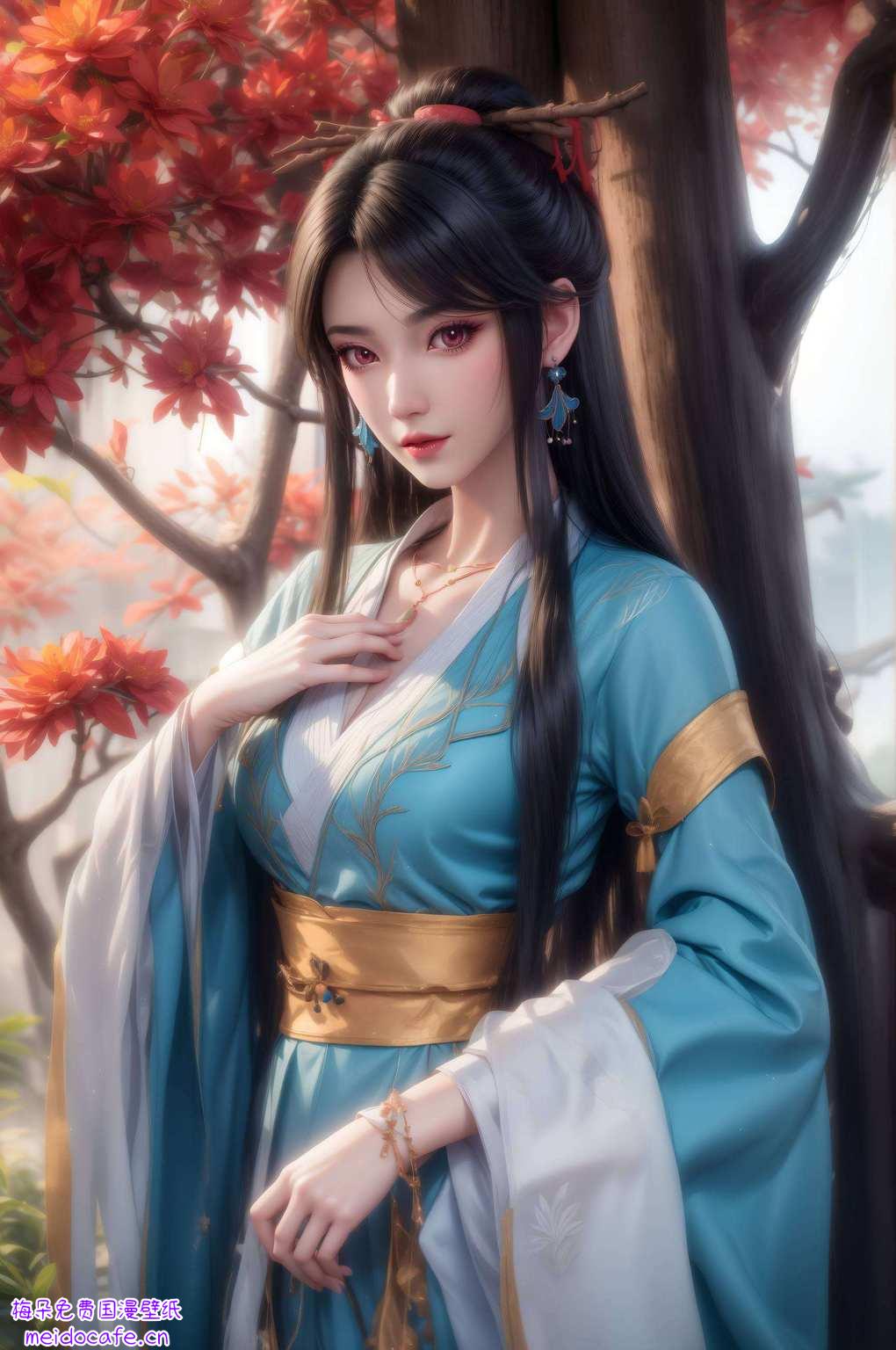 夭夭的美都让人有一种穿越玄幻世界的感觉