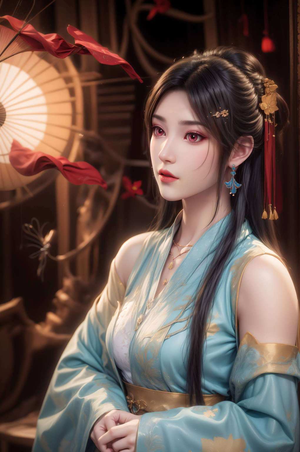 宛若仙子下凡幻化壁纸