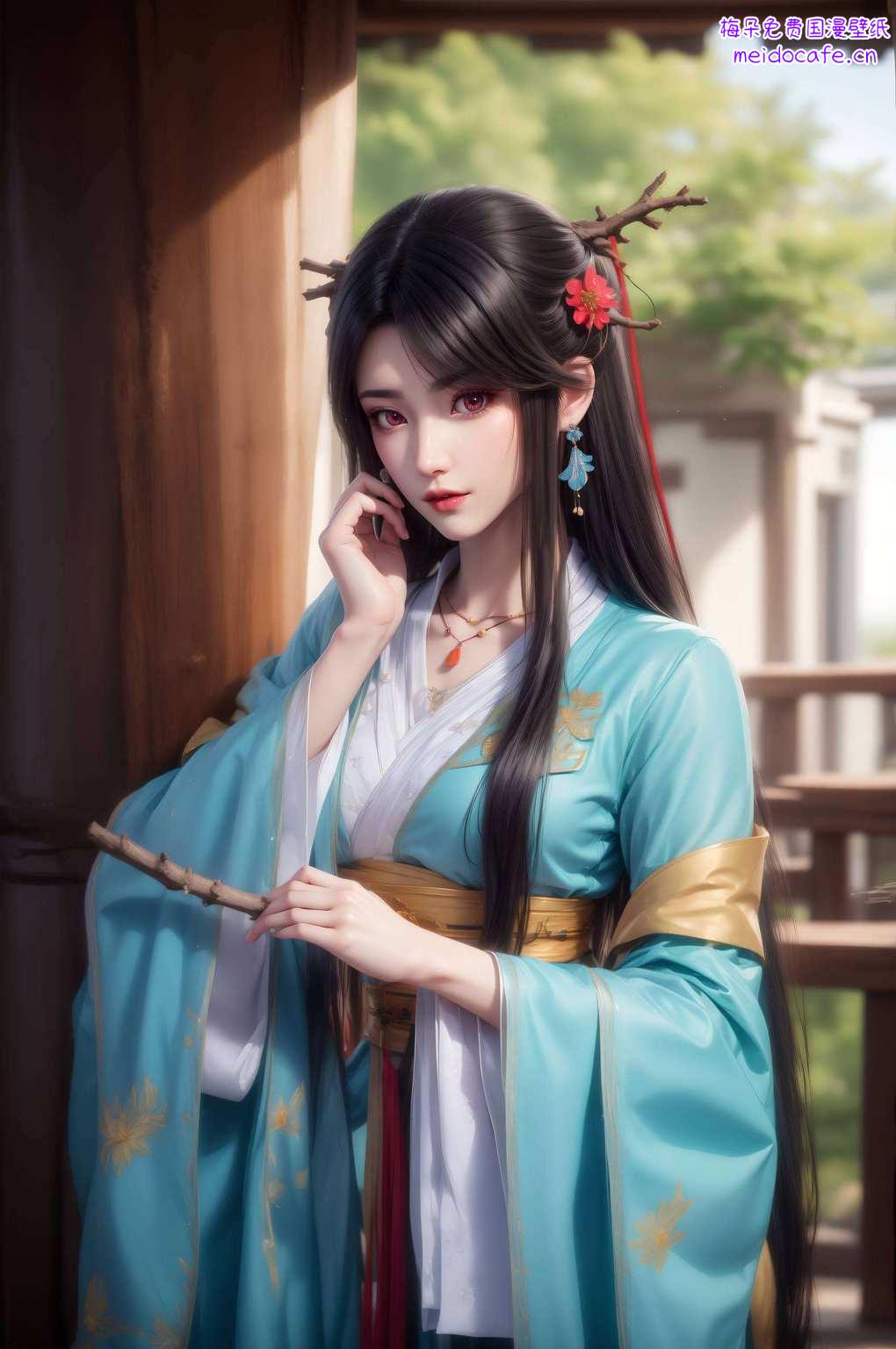 尽在这桃花背景壁纸之中美不胜收！