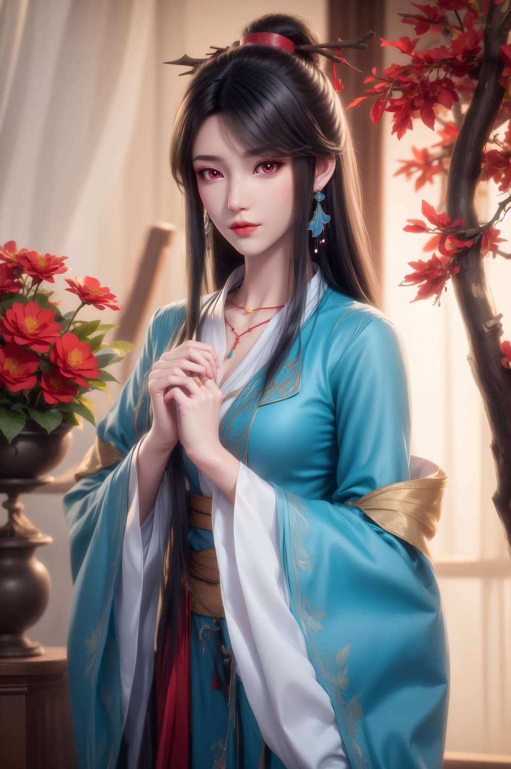 美得让人叹为观止也沉浸在那份玄幻与美好的国漫女神之光中