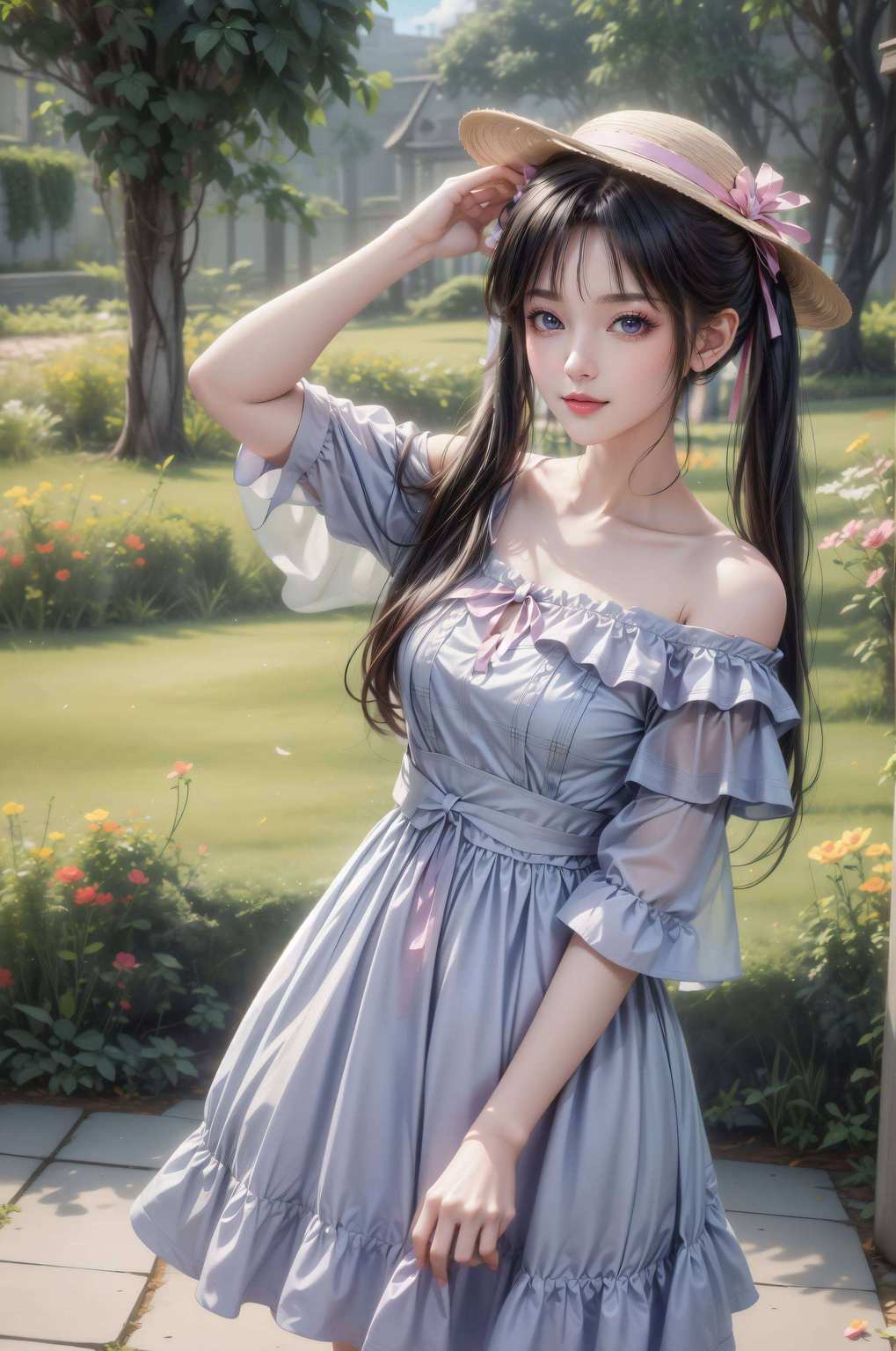 美得让人嘻嘻哈哈瞧她那俏皮模样