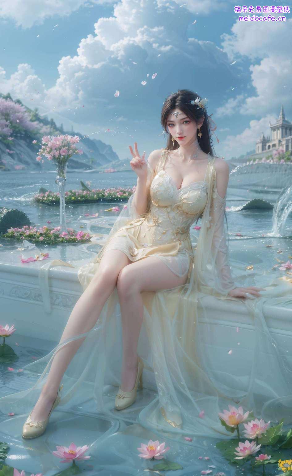 配上宽屏壁纸这位国漫界的绝世美女