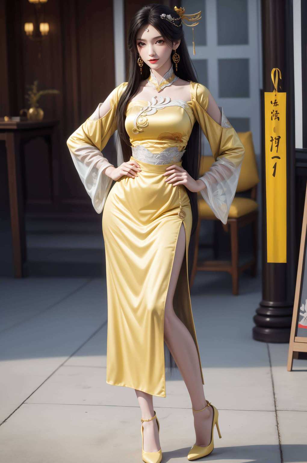 从诛仙世界走出的她眼神深邃