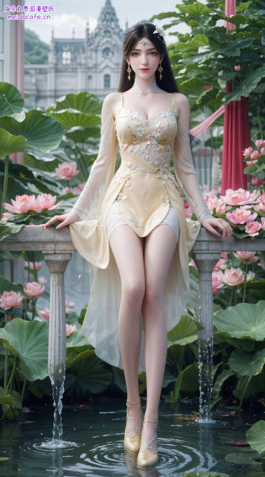 简直让人眼前一亮这款粉色系的AI范例AIGC极简壁纸简直就是金瓶儿的完美化身！4K竖屏超清
