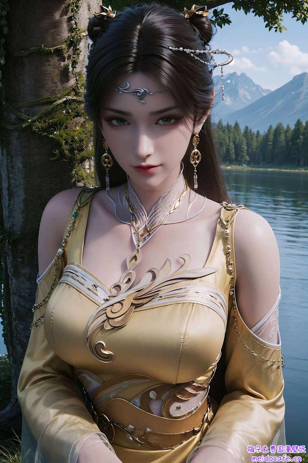 保证你的电脑桌面也能美得冒泡！快来看看这位《诛仙》里的金瓶儿