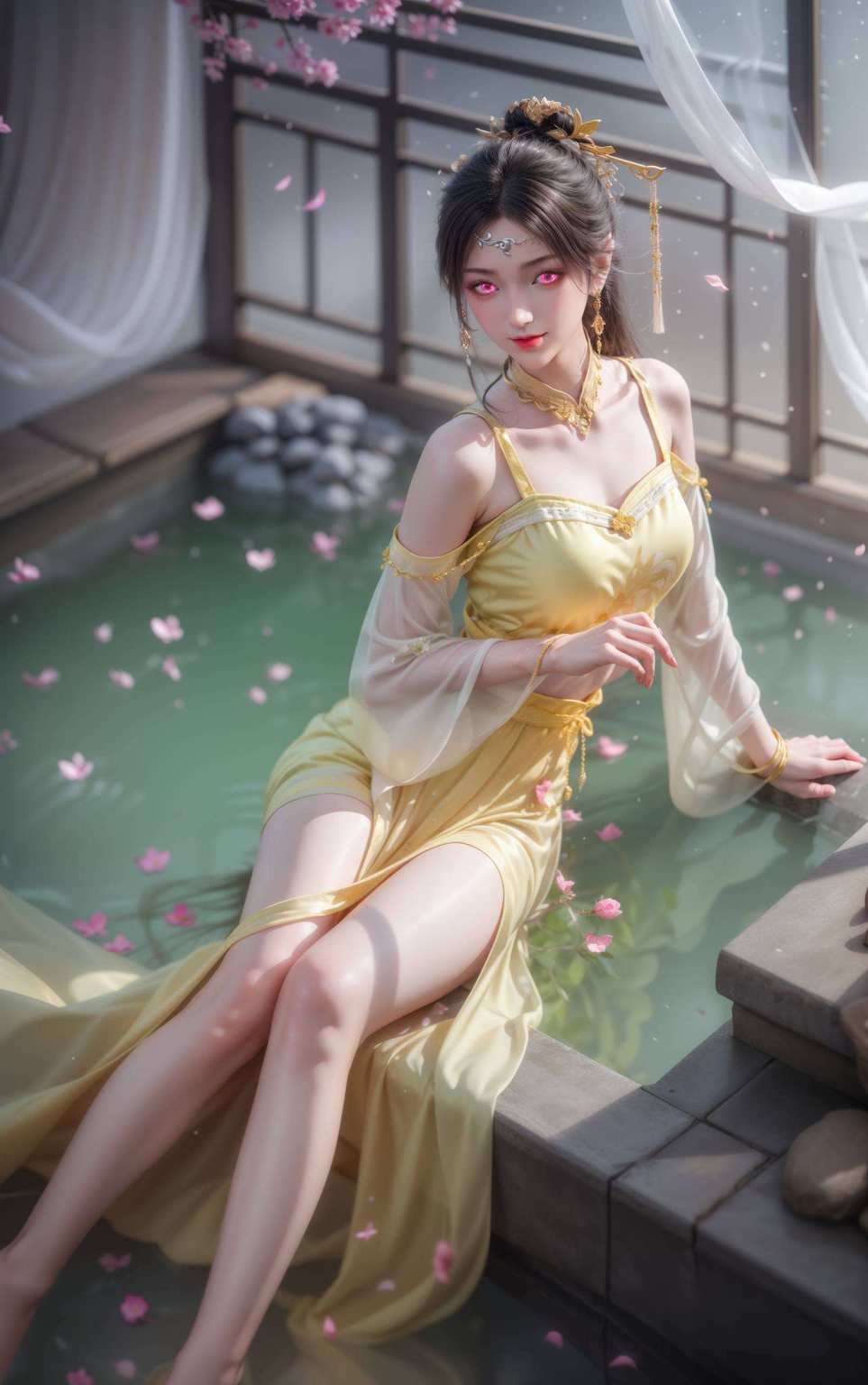 那抹倩影如梦似幻美得令人心醉