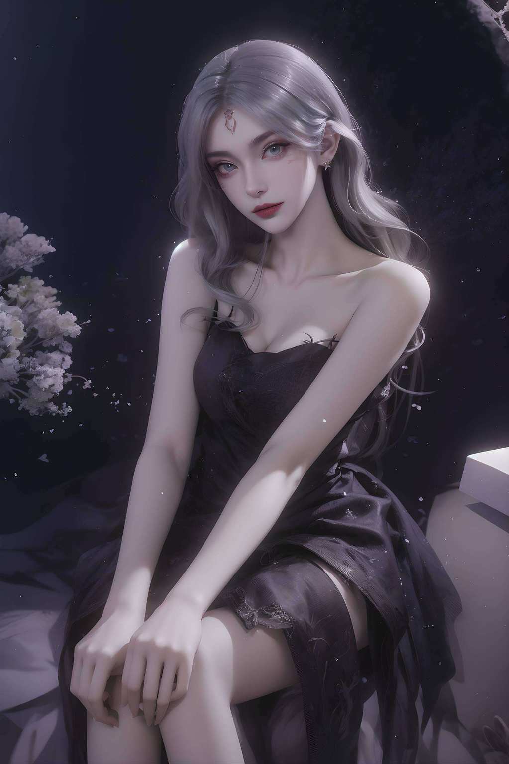 既有国漫女神的柔美她的眼神中