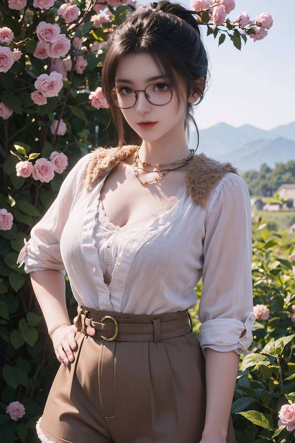 玉颜照人仙姿卓越